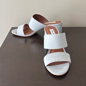 Steve Madden Women's Light Gray Mules